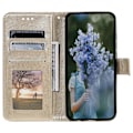 Miniatyrbild 3 av 5: För Motorola Edge 50 Pro 5G Totem Mönster PU Läder Telefonfodral