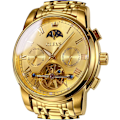 Miniatyrbild 1 av 7: Herrklocka automatisk mekanisk Tourbillon självuppdragande lyx rostfritt stål vattentät lysande datum armbandsur