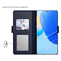 Miniatyrbild 3 av 5: För Huawei nova 11 SE Fodral Spegelställ PU Läder Telefonskal