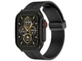 Smartwatch med 3D fleksibel buet skærm, Bluetooth-opkald og IP67 vandtæthed, sort