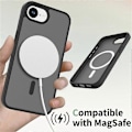 Miniatyrbild 3 av 5: För iPhone SE (2025) MagSafe-kompatibelt skal TPU-ram Akryl Baksida Hud Touch Telefonskal
