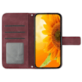 Miniatyrbild 2 av 5: Solros Plånboksfodral Läder med Axelrem för iPhone 16 Pro Max