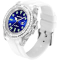 Miniatyrbild 2 av 8: Sportklockor för utomhusbruk Unisex Silikonklocka Casual Roterande Boett Lysande Datum Armbandsur Vattentät Analog Display
