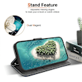 Miniatyrbild 2 av 5: Mönstrat tryckfodral i läderplånboksstil med snodd för Motorola Edge 50 Fusion 5G