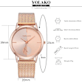 Miniatyrbild 2 av 5: Mode Dam Quartz Klocka Legering Analog Armbandsur Enkel Damklocka