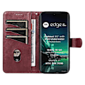 Miniatyrbild 2 av 5: För Motorola Edge 40 Neo 5G Fodral Lins Avtryck Plånbok Telefon Läderfodral