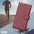 Miniatyrbild 4 av 5: För Motorola Edge 40 Neo 5G Mobilskal Lychee Textur RFID-blockerande Läder Telefonskydd