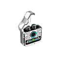 Miniatyrbild 1 av 4: Punk Digital Display TWS Trådlösa Bluetooth Hörlurar Silver
