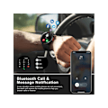 Miniatyrbild 2 av 4: Smartklocka för män Svara/Ring samtal Bluetooth Taktisk Smartwatch för Android och Iphone Vattentät Fitness Tracker