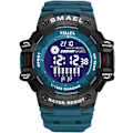 Miniatyrbild 8 av 8: Trendig multifunktionell sportklocka för män, LED digital alarm vattentät klocka