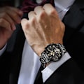 Miniatyrbild 5 av 6: Herrklockor skelett automatisk mekanisk diamant självuppdragande guld lyx armbandsur lysande vattentät affärs dressklocka