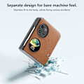 Miniatyrbild 5 av 5: För Huawei P60 Pocket Mobilskal PU Läder + Hårt PC-skydd Anti-Chock