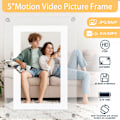 Miniatyrbild 3 av 5: VEANXIN 5-tums Digital Fotoram i Akryl med Automatisk Rotation, Inbyggt 4GB och 1200mAh Batteri