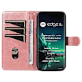 Miniatyrbild 2 av 5: För Motorola Edge 40 Neo 5G Fodral Lins Avtryck Plånbok Telefon Läderfodral