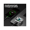 Miniatyrbild 3 av 4: Punk Digital Display TWS Trådlösa Bluetooth Hörlurar Silver