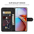 Miniatyrbild 2 av 5: För Motorola Edge+ (2023)/ Edge 40 Pro 5G/ Moto X40 5G Flip Läderfodral Plånboksställ