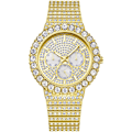 Miniatyrbild 5 av 8: Hip Hop Herrklocka Bling Lyxig Stil Full Diamant Rostfritt Stål Datum Vecka Quartz Analog Display Vattentät Herrarmbandsur