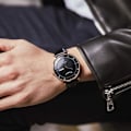 Miniatyrbild 3 av 8: Lyxiga Klockmärken Automatisk Klocka Herr Läderarmband Casual Business Datumklocka