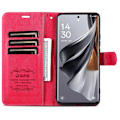 Miniatyrbild 3 av 5: För Oppo Find X7 Ultra Läderfodral Flip Plånbok Telefonställ Stötsäkert Skydd