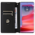 Miniatyrbild 2 av 5: För Motorola Edge 50 Pro 5G Diamantstil Läder Magnetisk Stängning Plånboksfodral