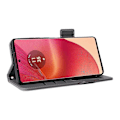 Miniatyrbild 3 av 5: Plånboksfodral för Motorola Edge 50 Fusion 5G Litchi Textur Ställ Läder Telefonskal