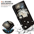 Miniatyrbild 4 av 5: Plånboksfodral för Motorola Edge 50 Fusion 5G med tryckt mönster, läderfodral