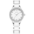 Miniatyrbild 7 av 8: Lyxiga Damklockor Diamantklockor Rostfritt Stål Elegant Klocka för Kvinnor Quartz Damklocka Analog Display Vattentät Armbandsur för Kvinnor