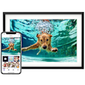 Miniatyrbild 1 av 6: VEANXIN 10,1-tums digital fotoram, 1280x800 IPS LCD-pekskärm, 32 GB inbyggt minne - Vit