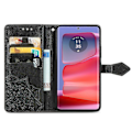 Miniatyrbild 2 av 5: För Motorola Edge 50 Pro 5G Mandala Tryck Läderfodral med 3 Kortplatser