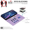 Miniatyrbild 2 av 5: För Motorola Edge 40 Neo 5G Mobilskal Lychee Textur RFID-blockerande Läder Telefonskydd