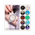 Miniatyrbild 5 av 5: Smartklockor för Kvinnor Svara/Ring Samtal för Android Ios Telefoner 1.28 Amoled Full Touch Skärm Bling Smartwatch Dam