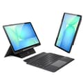 DUX DUCIS DK -sarjan Bluetooth-tabletin nahkakotelo Samsung Galaxy Tab S10 FE+:lle taustavalolla