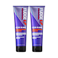 Pikkukuva 2 / 2: 2-Pack Fudge Clean Blonde Violet Toning Shampoo 250ml Transparent