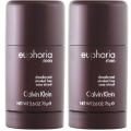 Miniatyrbillede 1 af 2: 2-Pack Calvin Klein Euphoria For Men Deo Stick 75ml Transparent