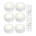 Miniatyrbilde 1 av 11: LED-spotlightssett – 6 elegante lamper med 2 praktiske fjernkontroller