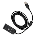Miniatyrbilde 4 av 4: USB til 3,5 mm Jack Lydkort Adapter med Hodetelefon- og Mikrofonuttak for Kingston HyperX Cloud II
