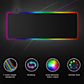 Pikkukuva 6 / 6: RGB-pelihiirimatto 800×300×4mm Paksu Laajennettu Pelihiiri- ja Näppäimistömatto Liukumattomalla Kumipohjalla ja 7 Valotilalla