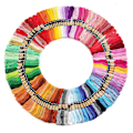 Pikkukuva 1 / 4: 200 lankakerää kirjontalankaa / mouline-lankaa, monivärinen Multicolor one size