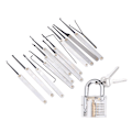Miniatyrbild 1 av 3: 15 Lock Pick Tools Lock Picking Kit Lockpicking Set Låssmed Verktyg Professionell Lock Pick Set (HY)