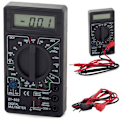 Miniatyrbillede 1 af 4: Digital Multimeter med LCD Signal Black Svart