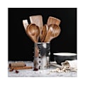 Miniatyrbilde 4 av 5: Tresleiv for matlaging, Non-stick kjøkkenredskapssett, Tresleiv for matlaging, Ikke-ripende naturlige teaktreredskaper for matlaging (Teak 8