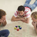 Miniatyrbild 3 av 4: Squid Game 2 Koreanska Gong-gi Folkspel Set , Koreansk Traditionellt Spel & case Black Svart