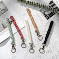 Miniatyrbillede 3 af 5: 2-pak brune nøgleringe macrame armbånd snor dame snor kort boho snor