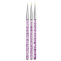 Miniatyrbild 4 av 5: Nagelpenslar - 3 Nail Art Penslar & 5 Dotting Tools