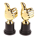 Miniatyrbillede 6 af 8: 1. Præmie Trofæer Belønning Tommelfinger Trofælegetøj Børnekonkurrence Guld one size Gold Gold one size
