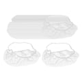 Pikkukuva 3 / 5: 100 kpl Partaverkko Suojaava Partasuoja White elastic