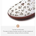 Miniatyrbilde 3 av 5: 1/2/3 Kvinner Flats Komfortable Og Stilige Sko For creamy-white 4 creamy-white 41 1 Pc