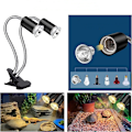 Miniatyrbillede 3 af 3: Dobbelt varmelampe til terrarium / UVA-lampe til reptiler