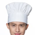 Pikkukuva 1 / 2: Kokkihattu - Valkoinen kokinhattu White one size