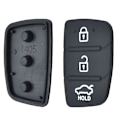 Miniatyrbilde 1 av 3: Erstatningsgummi 3-knappers pad for Hyundai Creta I20 I40 Tucson Elantra Santa Fe Solaris ix35 ix45 Fjernkontrollbil Reparasjonsnøkkelskall